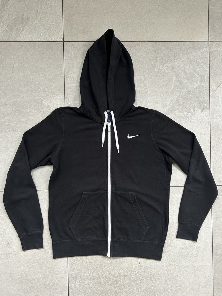 Damska czarna bluza z kapturem nike