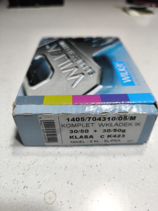 Komplet wkładek  WILKA klasa C K423 30/50 + 30/50g