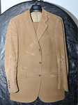 Conjunto de Fato Bege/Camel de Bombazina Pierre Cardin