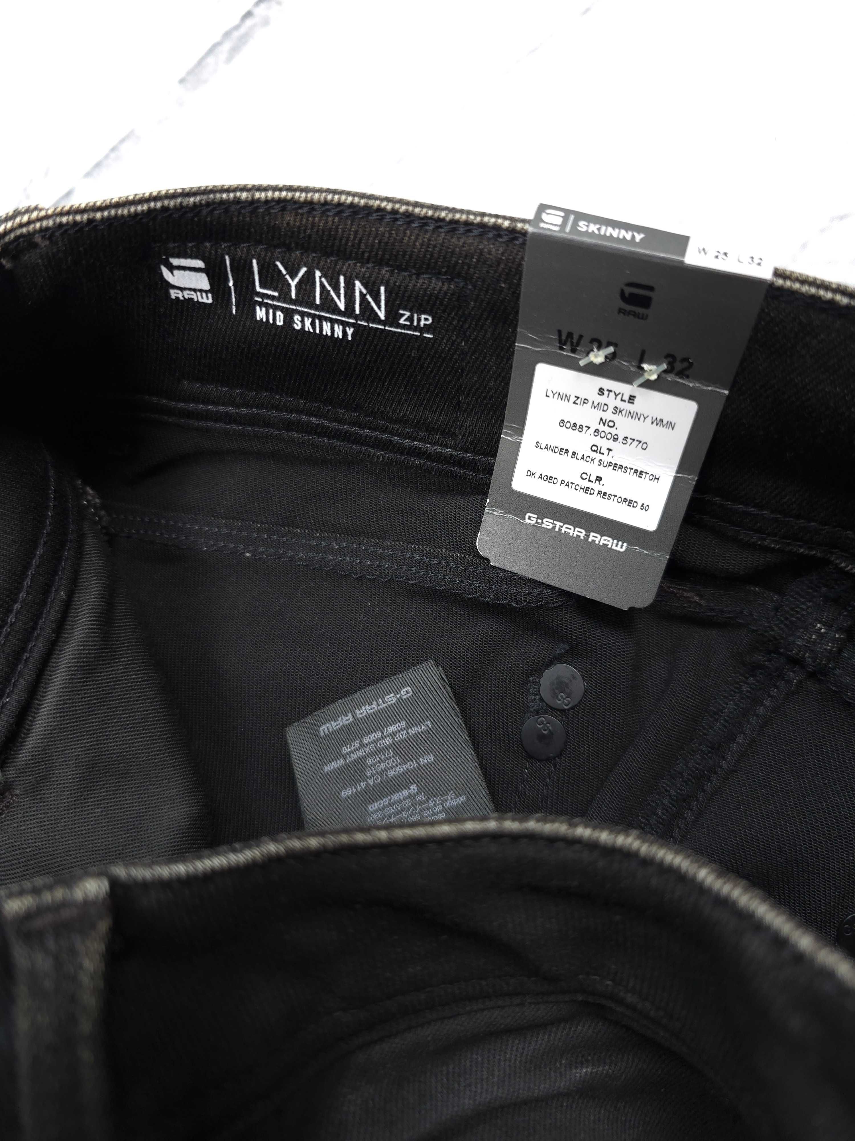 G-STAR Raw Damskie Spodnie Skinny Jeans W25 L32