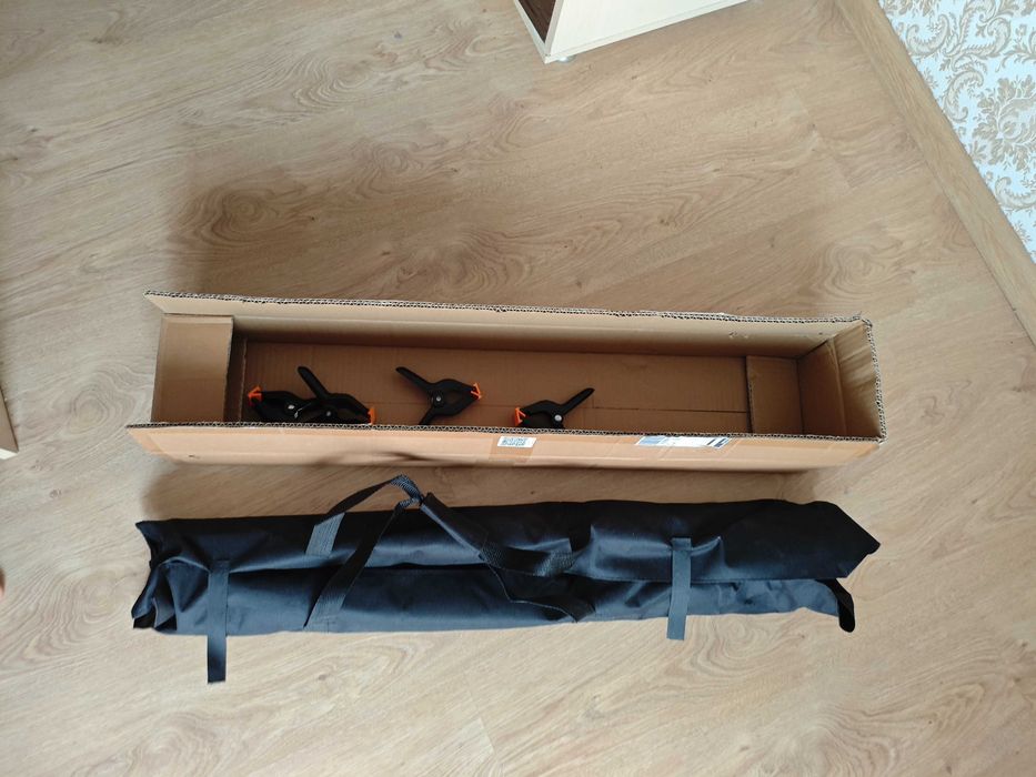 Комплект: Тримач фону (ворота) 2.4х3м + Новий вініловий фон 2.5м