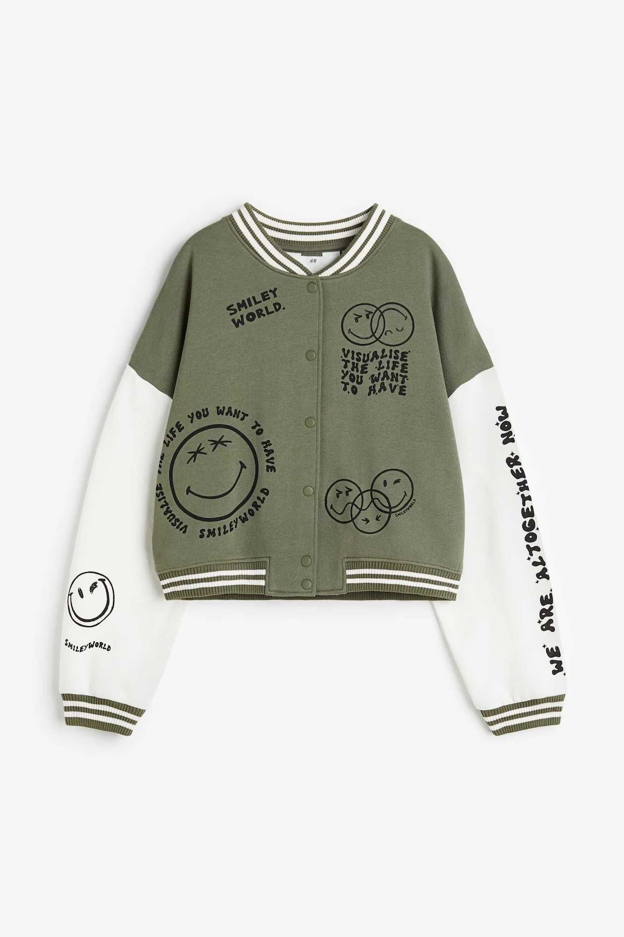 Nowość 2025:) bluza bejsbolówka Smiley World H&M roz 146/152