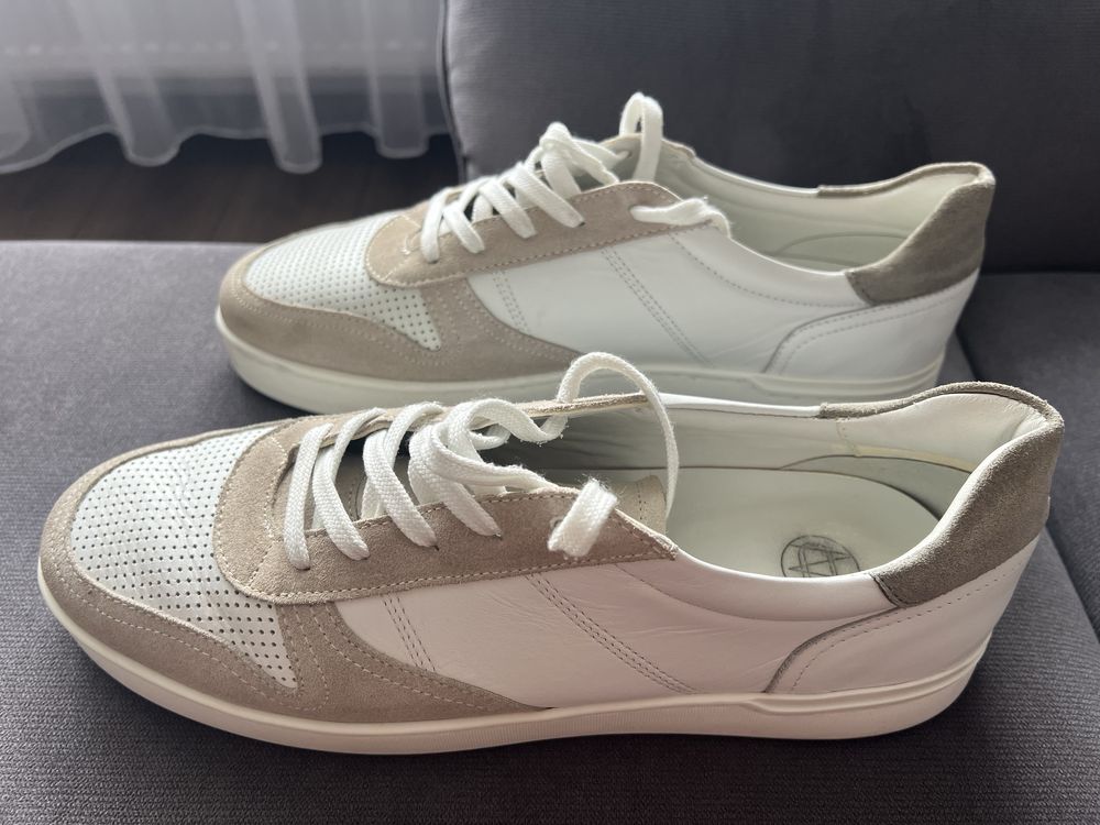 Sneakersy męskie białe Massimo Dutti. Jak nowe