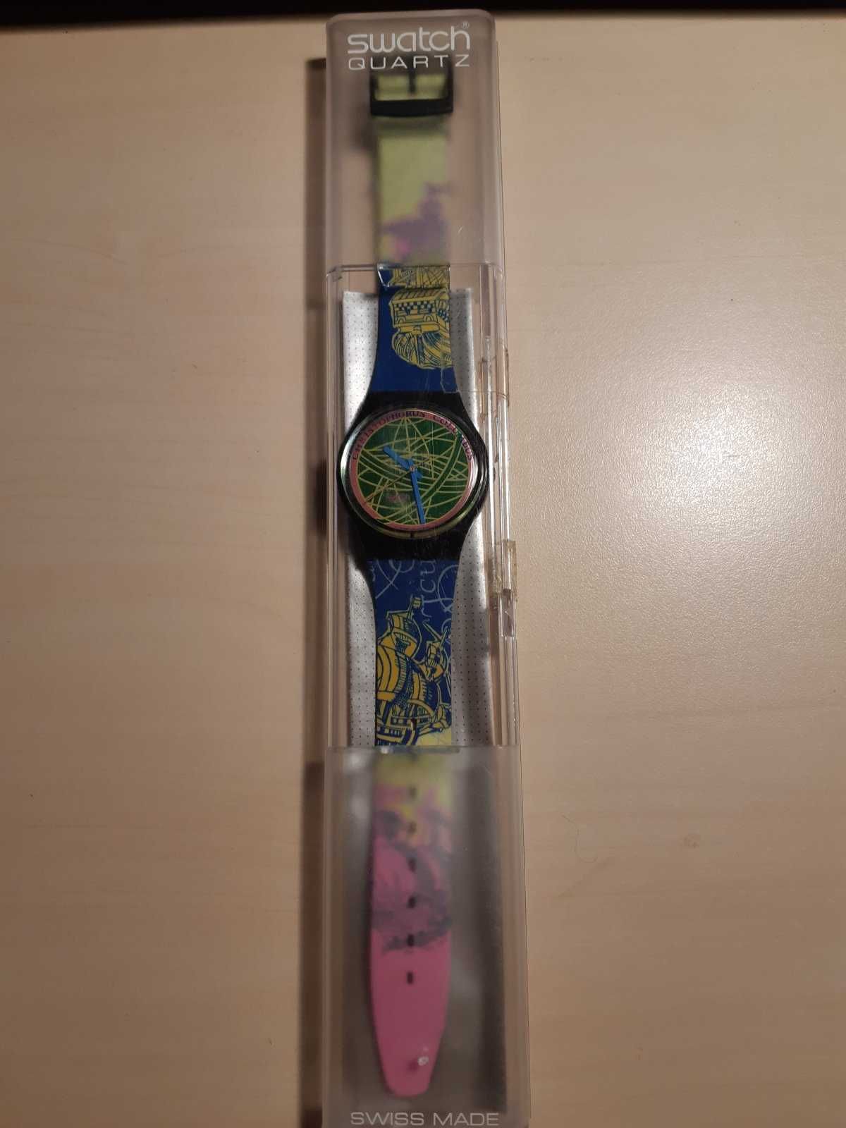 Стильные часы Swatch " Christophorus Columbus" эксклюзивная модель.