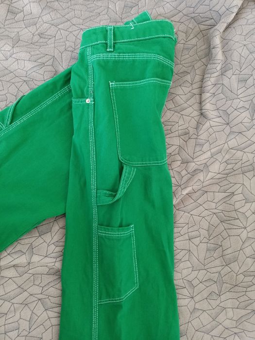 Zielone spodnie Bershka S