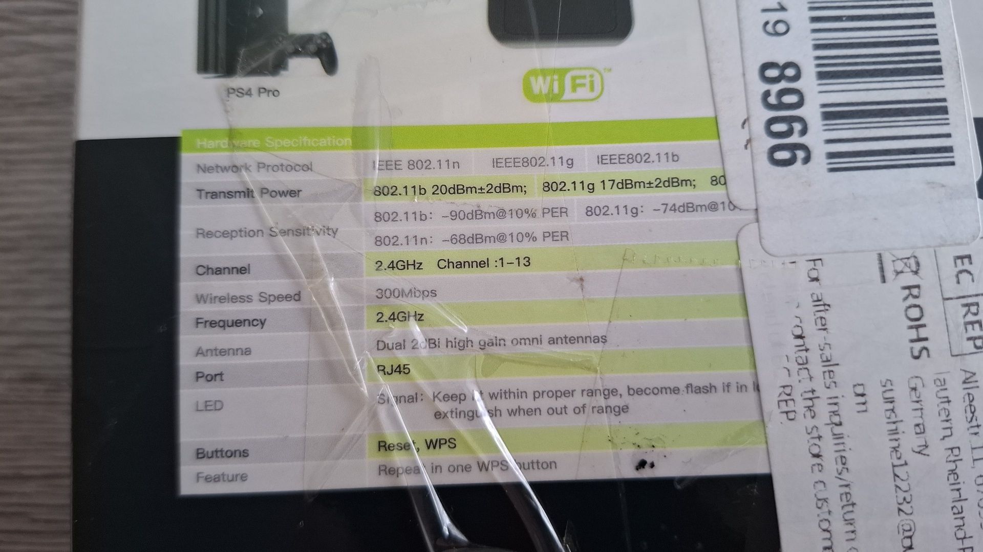 Wzmacniacz sygnału USB Port LAN WiFi