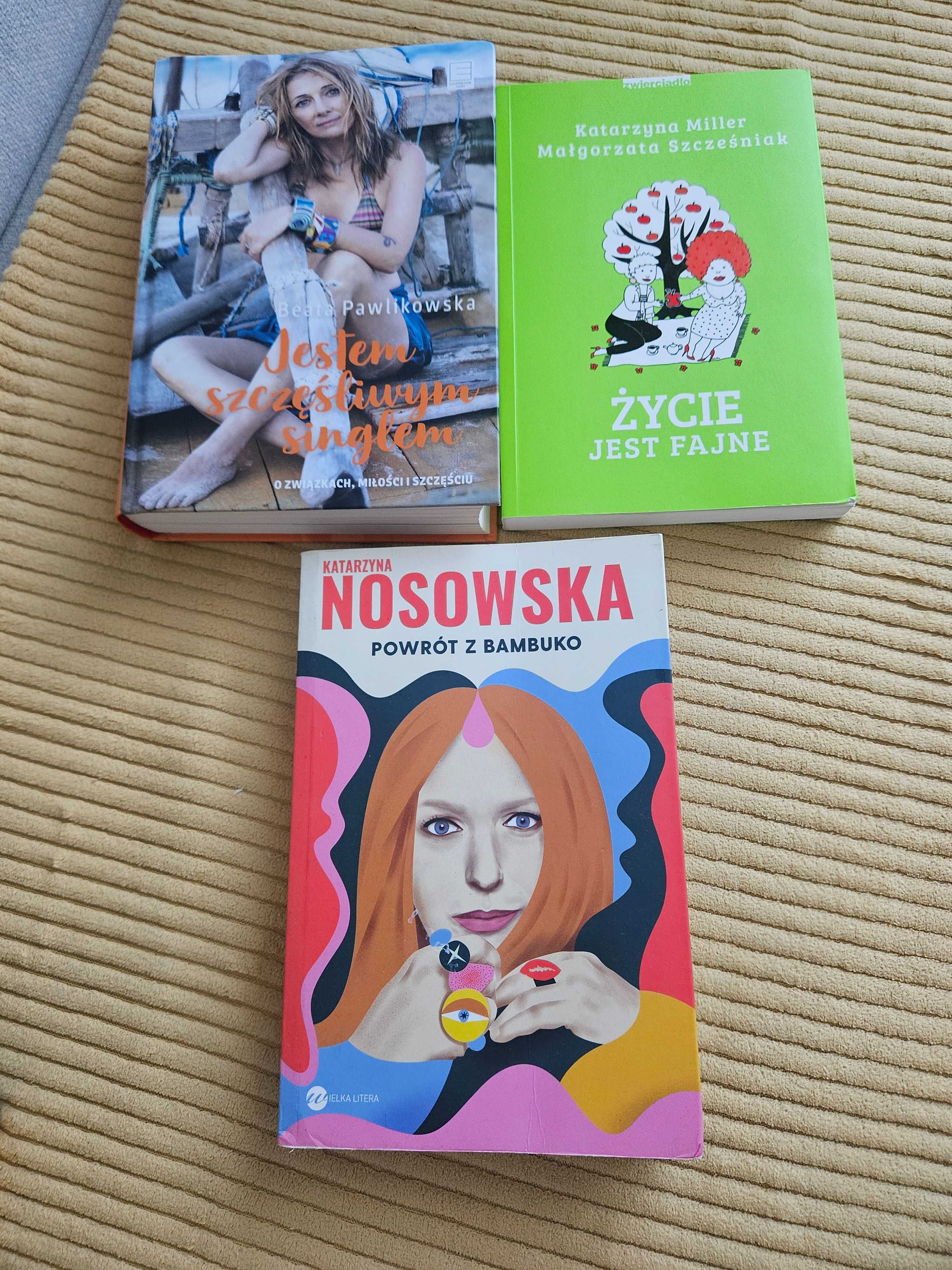 Książki Jestem szcześliwym singlem, Życie jest fajne, Powrót z Bambuko