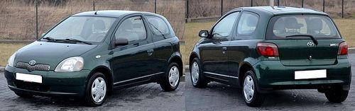 HAK HOLOWNICZY z wiązka do Toyota Yaris I 3+5 drz. od 1999 do 2005