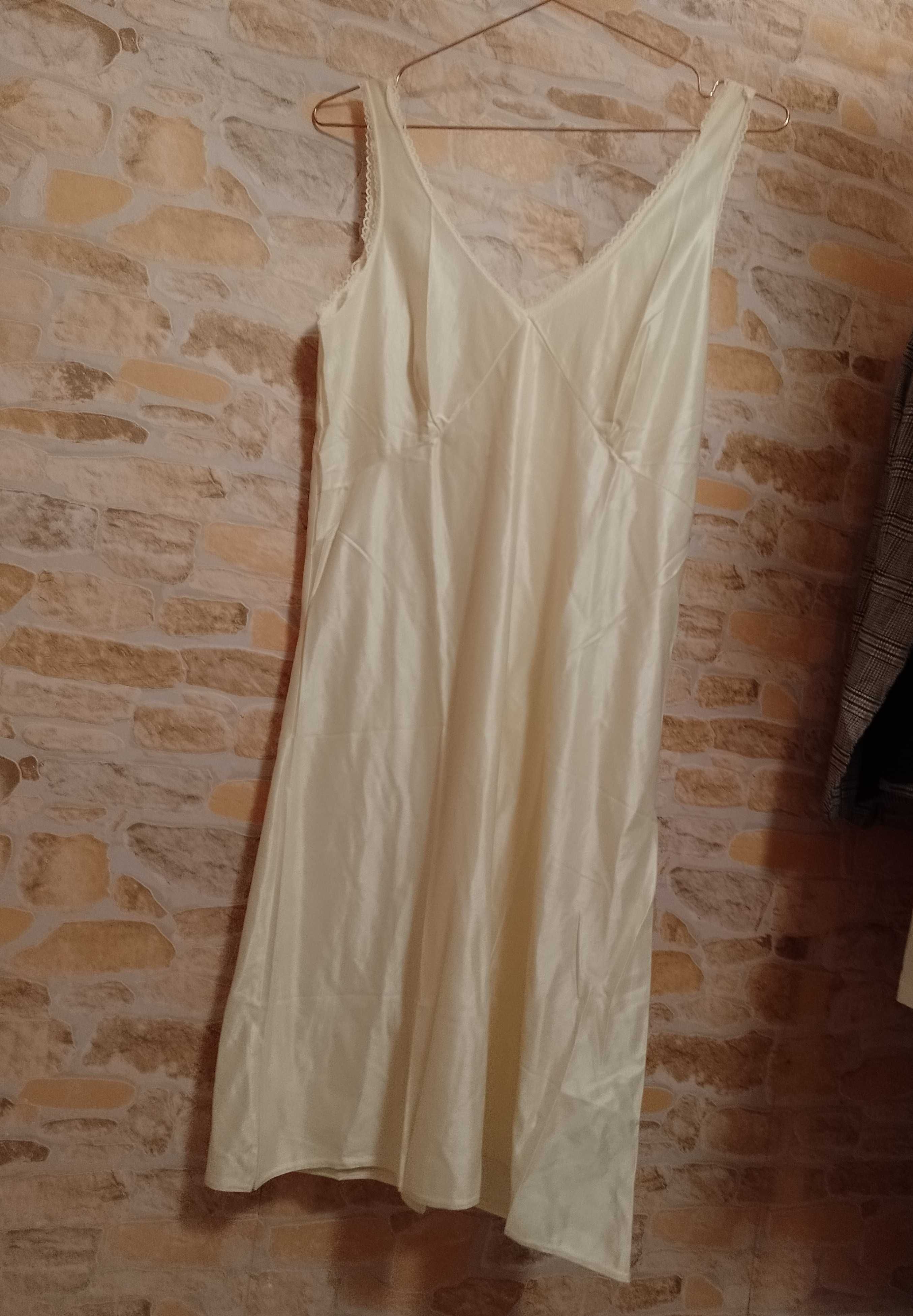 (40/42) (L,/XL) Żółta halka pod sukienkę z Londynu