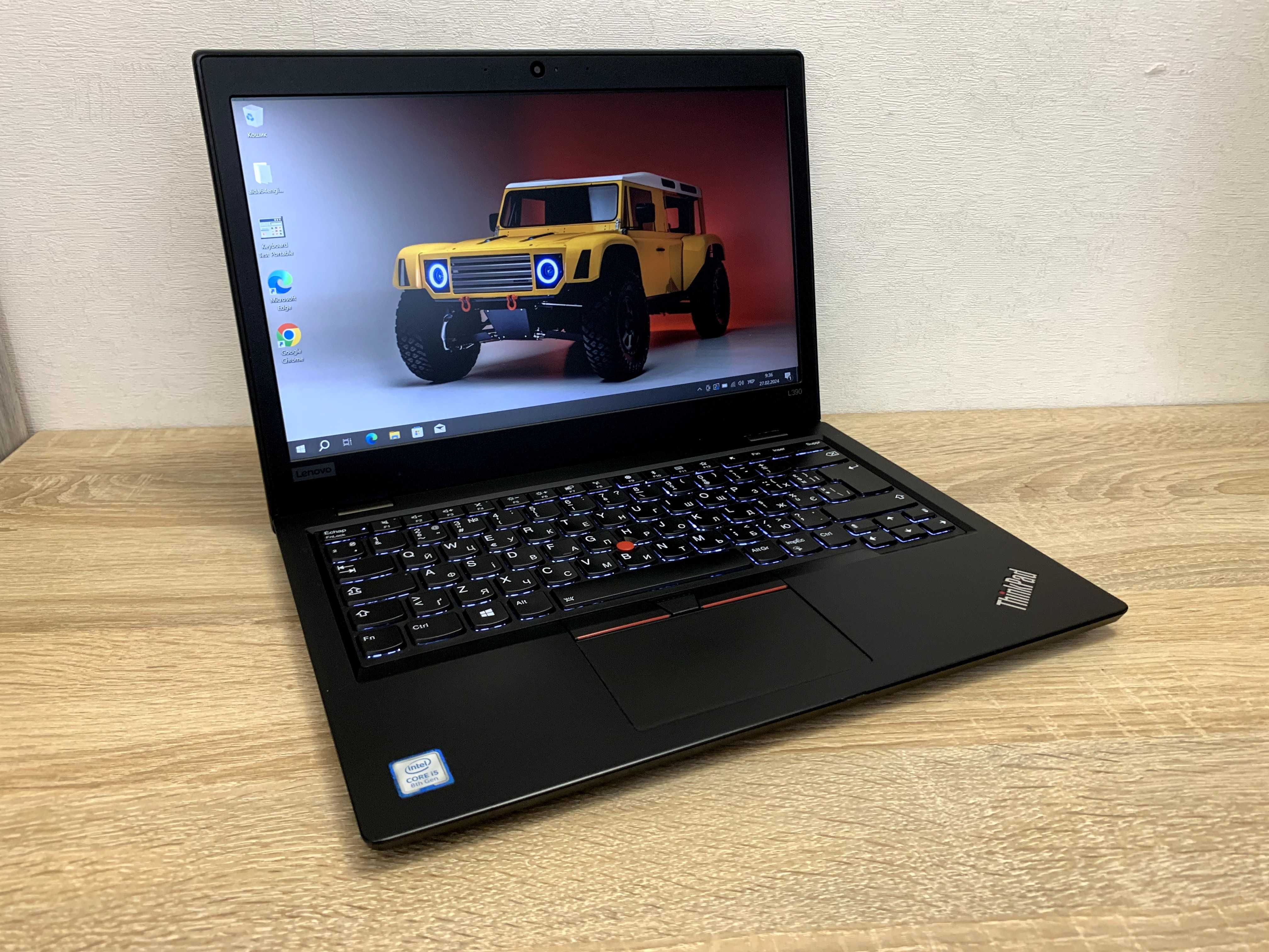 Ноутбук 13.3 FHD IPS Lenovo ThinkPad L390 i5-8265\8\128 метал 2020 рік