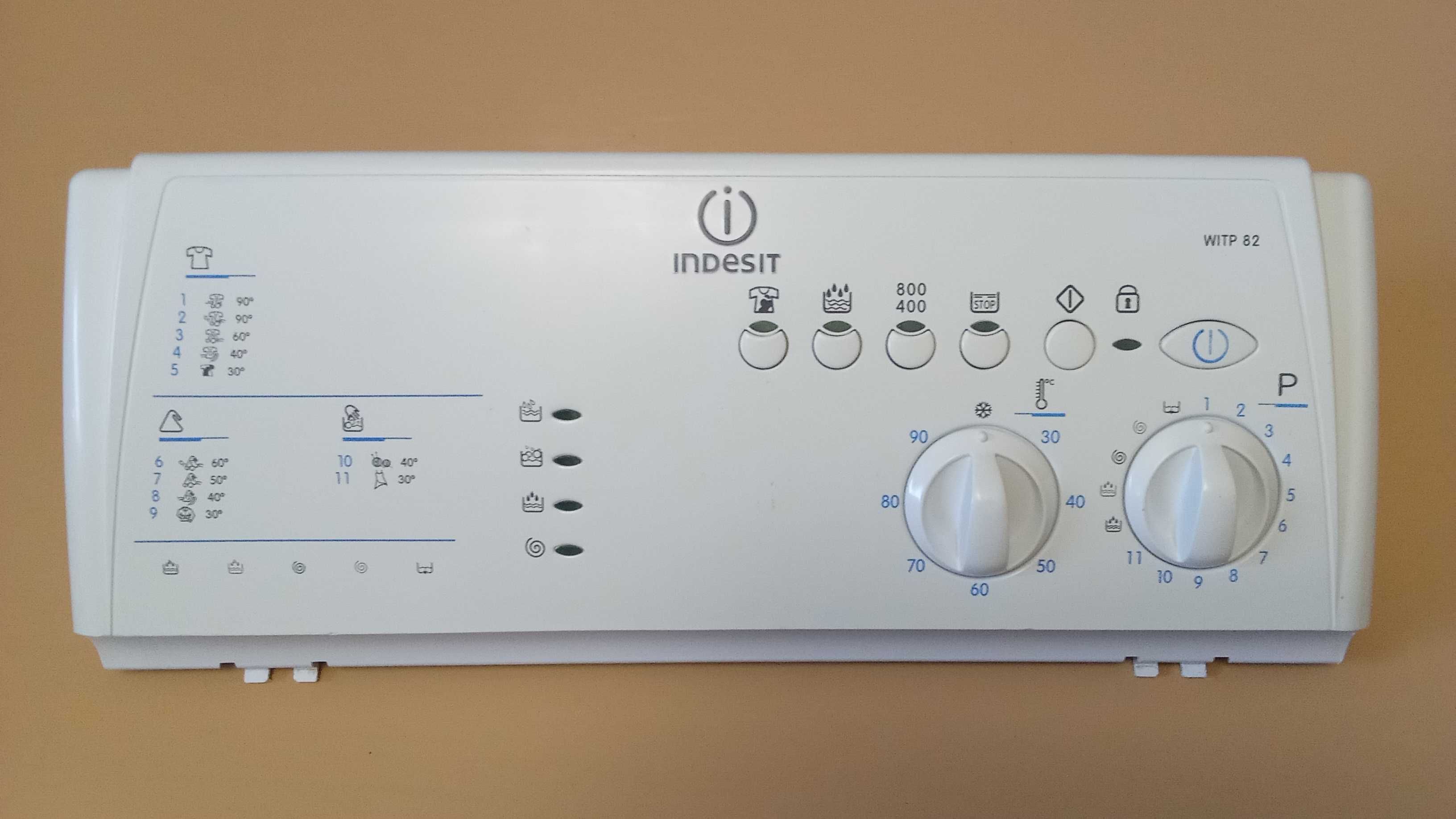 Комплект запчастей стиральной INDESIT мод. WITR82 панель+плата