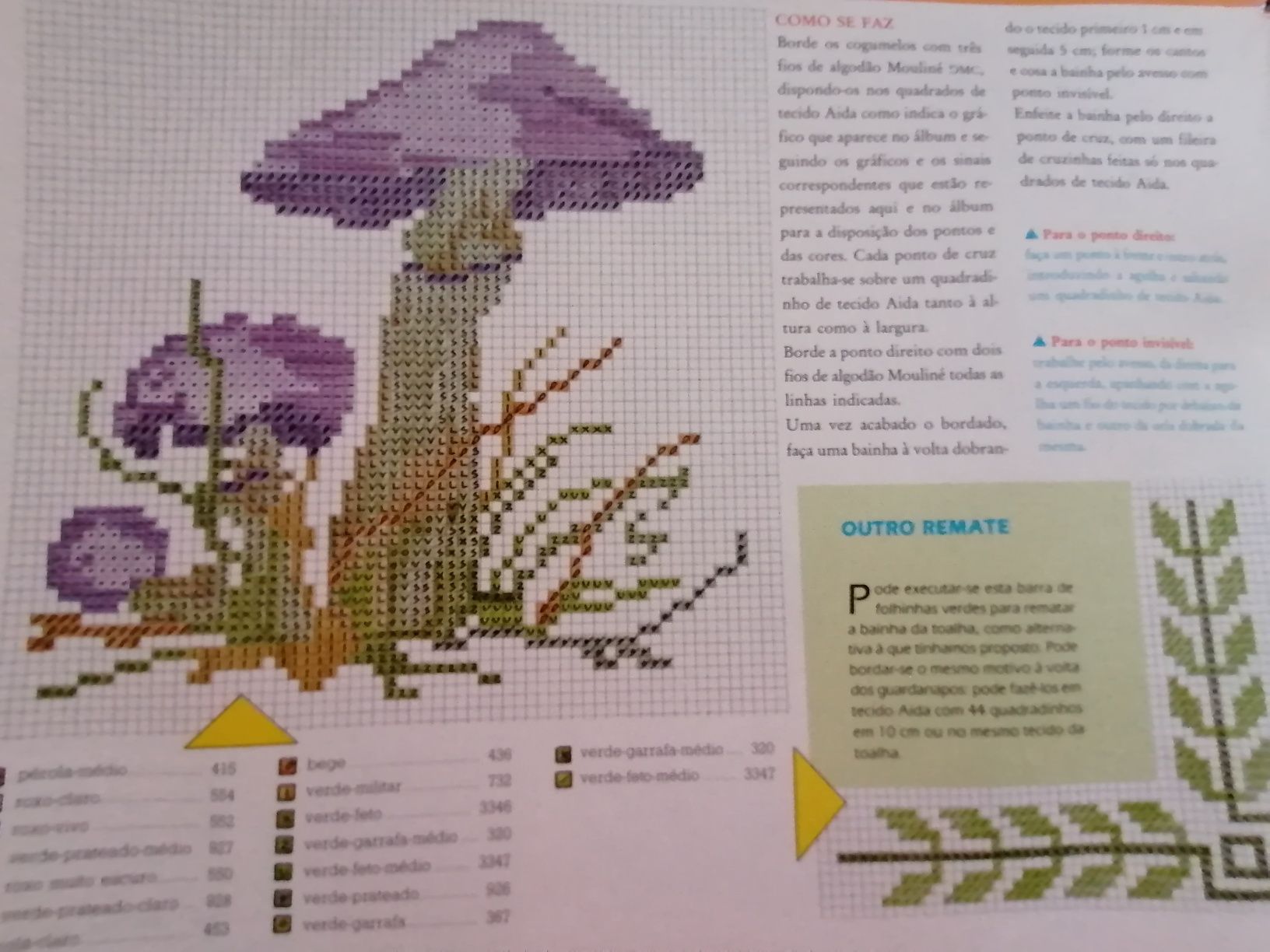 Livros de ideias para ponto cruz