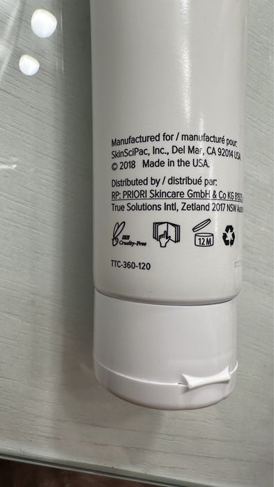 Активна ензимна пілінг-маска( пілінг для обличчя) priori ttc fx360 США