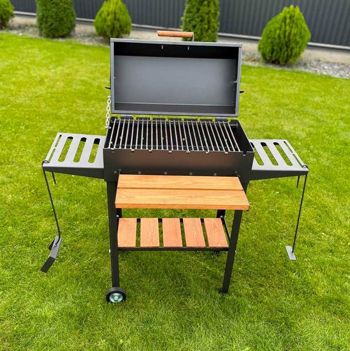 Мангал з кришкою та решіткою! Мангал для шашлику та барбекю!