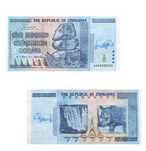 Banknot Zimbabwe 100 Kwintylionów Dolarów Kolekcjonerski Unikat UV