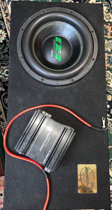 Продам саб deaf bonce 272 D2 с усилителем apocalypse atom 2000
