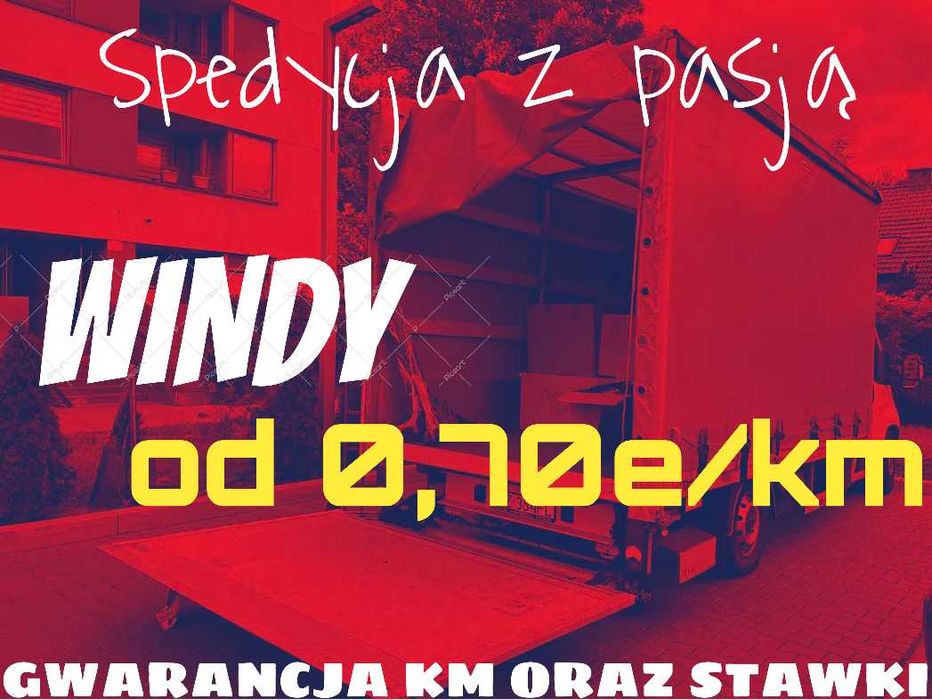 Spedycja bus winda gwarancja stawki i km