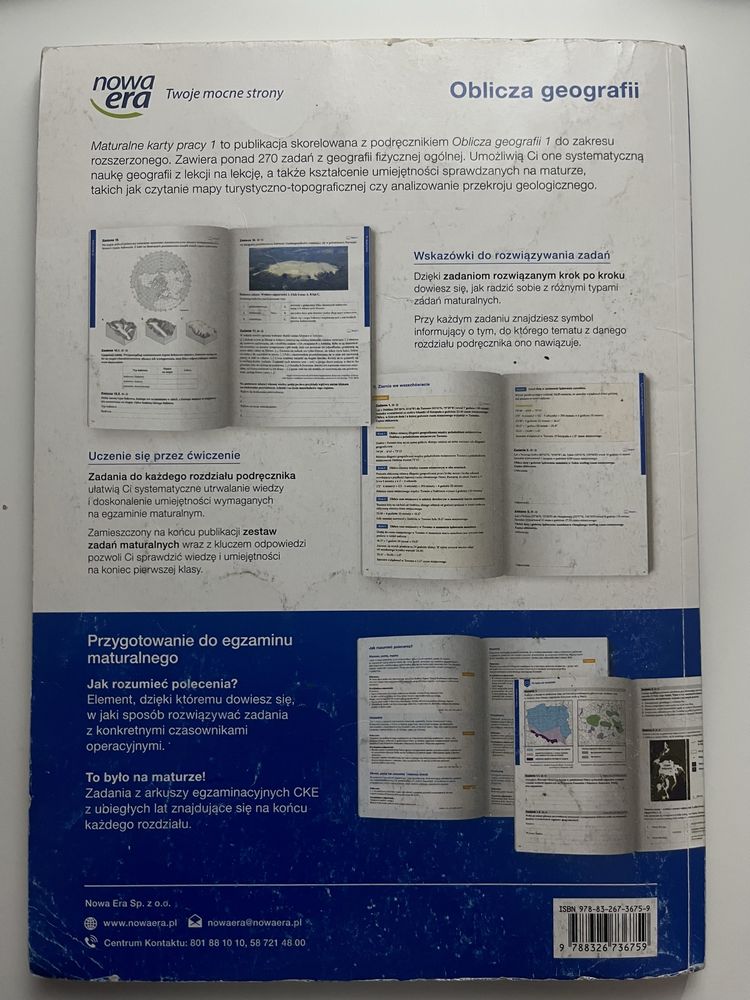 „oblicza geografii 1” nowa era + maturalne karty pracy