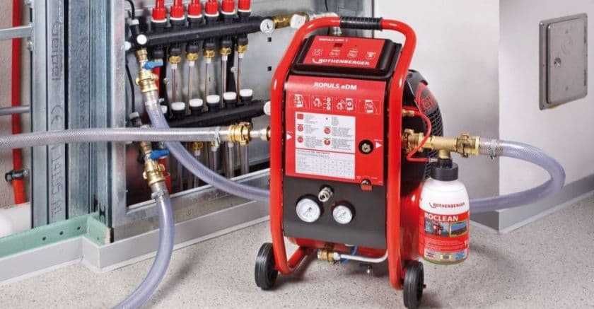 Chemiczne czyszczenie instalacji CO, płukanie, odpowietrzanie