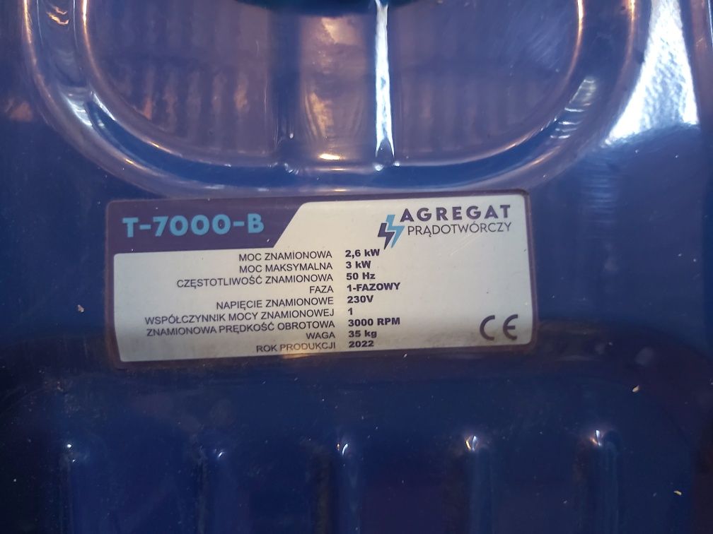 Agregat prądotwórczy.