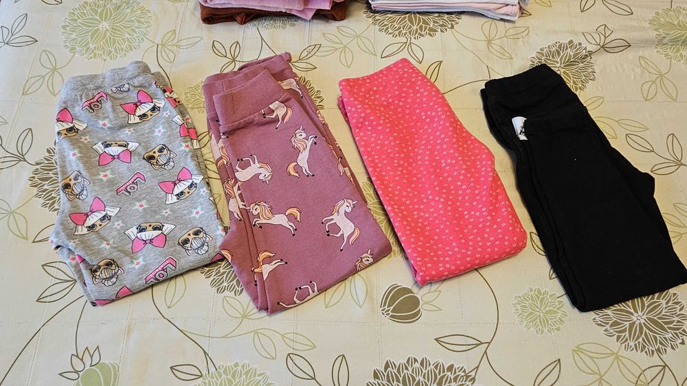 paczka zestaw ubranek ciepłych dziewczynka 116