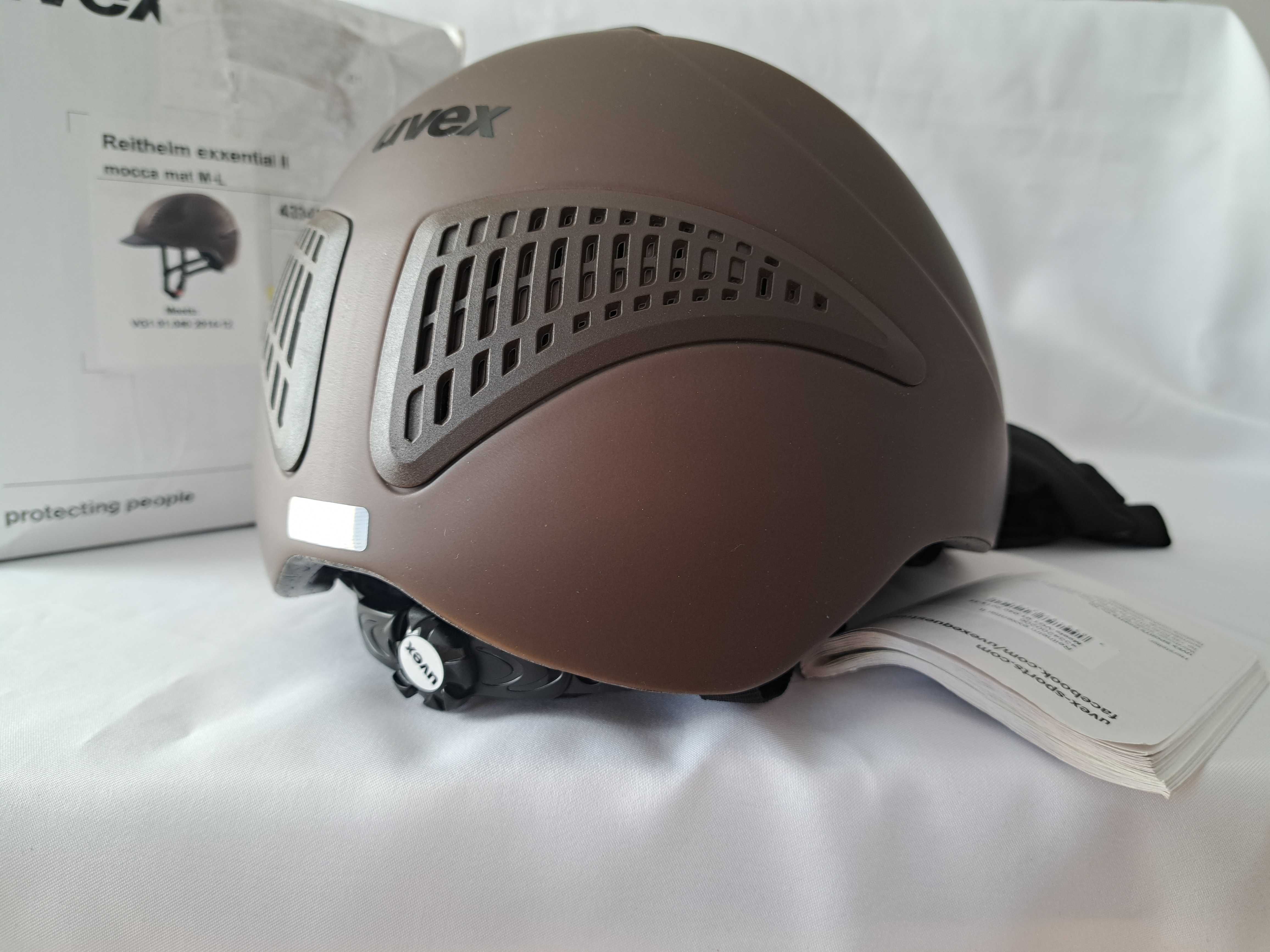 Kask jeździecki toczek Uvex Reithelm Exxential II Mocca M/L 57-59cm