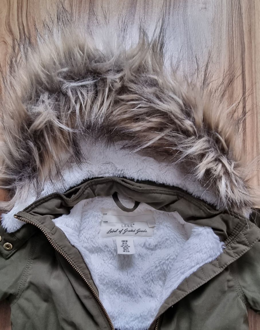 Kurtka zimowa, parka, płaszczyk H&M