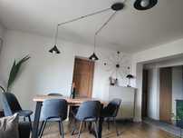 Krzesła loft tapicerowane grafit metalowe nogi
