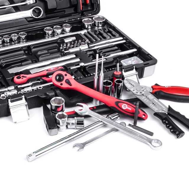 Набор инструментов  1/4" & 1/2", 145 ед. INTERTOOL ET-7145. Тайвань.