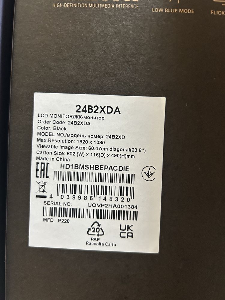 Monitor AOC 24B2XDA 23,8 FHD