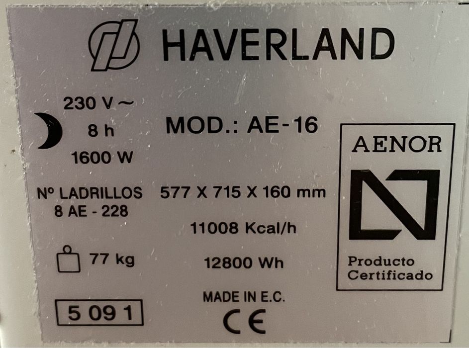 Aquecedor radiador acumulador de calor