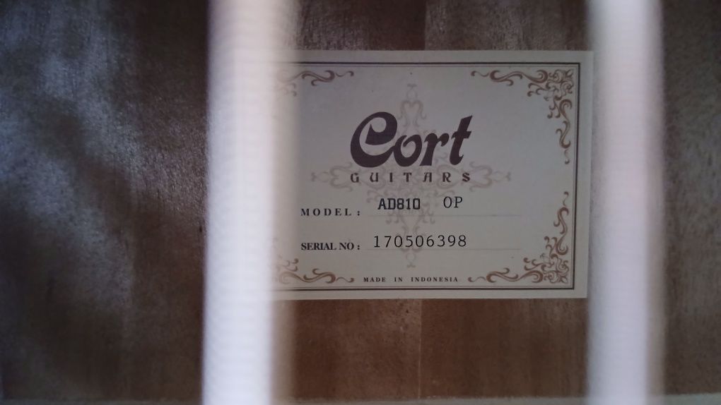 Акустическая Гитара Cort в Новом Состоянии! Чехол в Подарок! Нивки