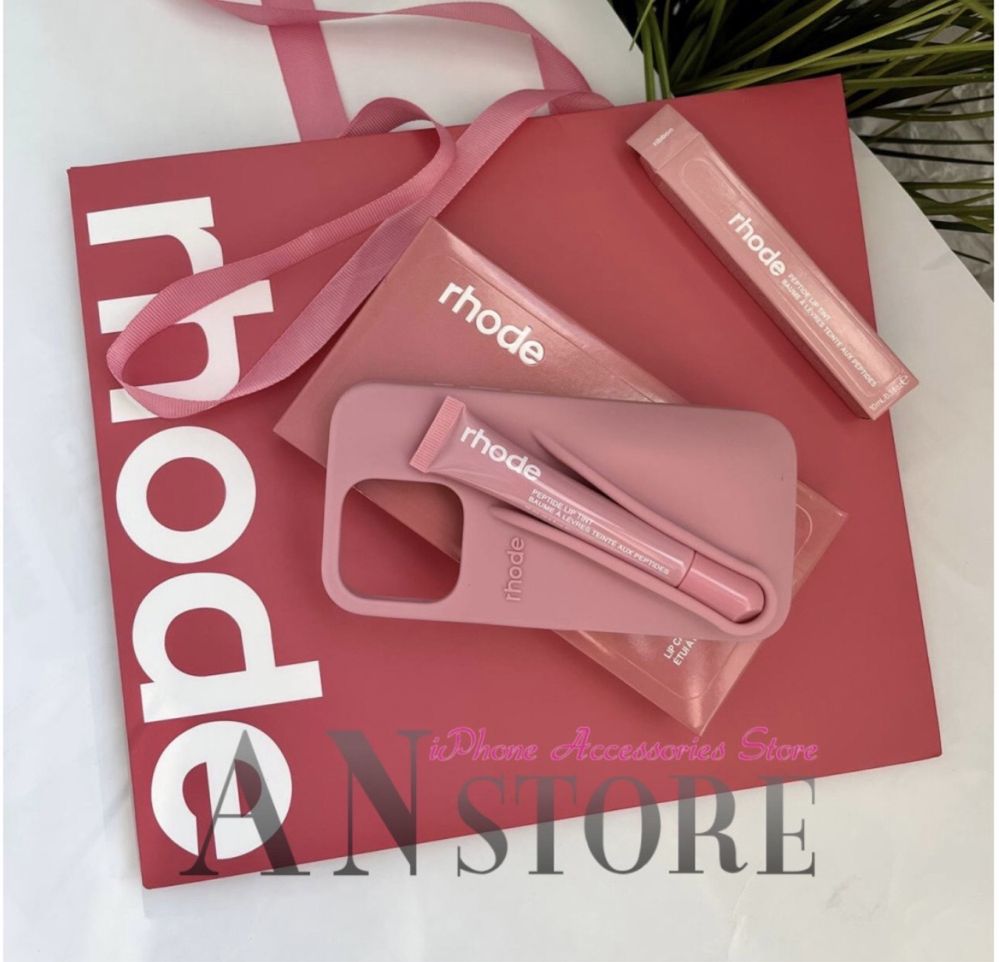 Комплект блиск rhode з чохлом рожевий ribbon на всі моделі