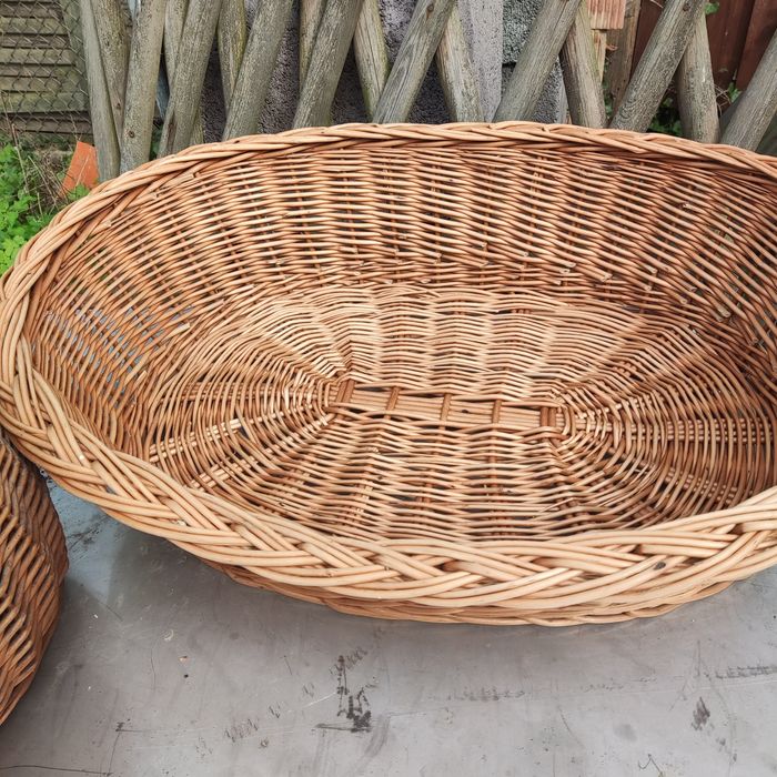 Kosze wiklinowe rękodzieło