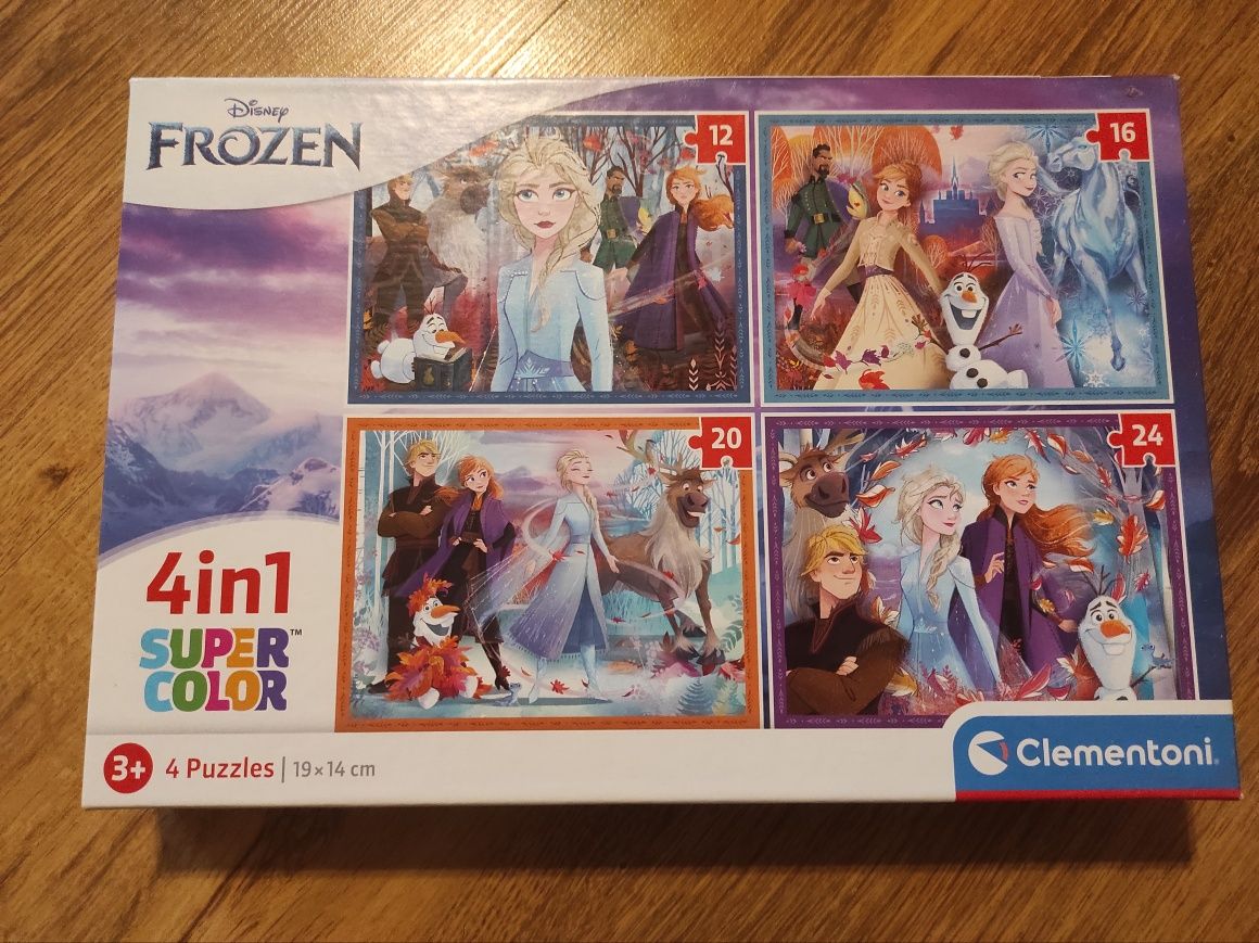 Puzzle kraina lodu 4w1