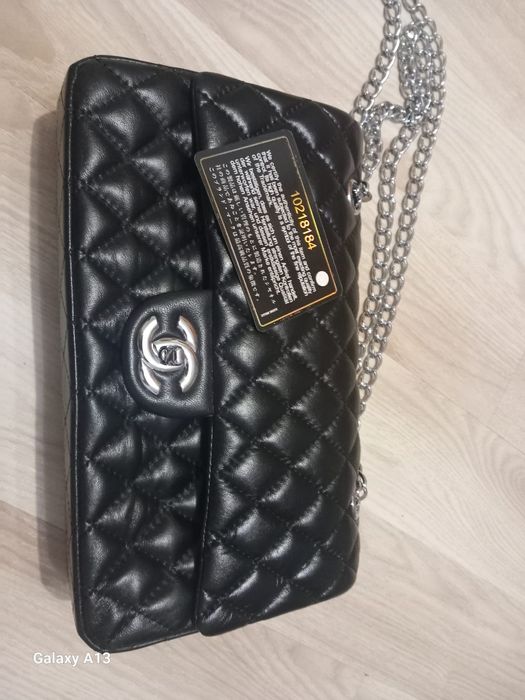 Chanel torebka pikowana skóra naturalna