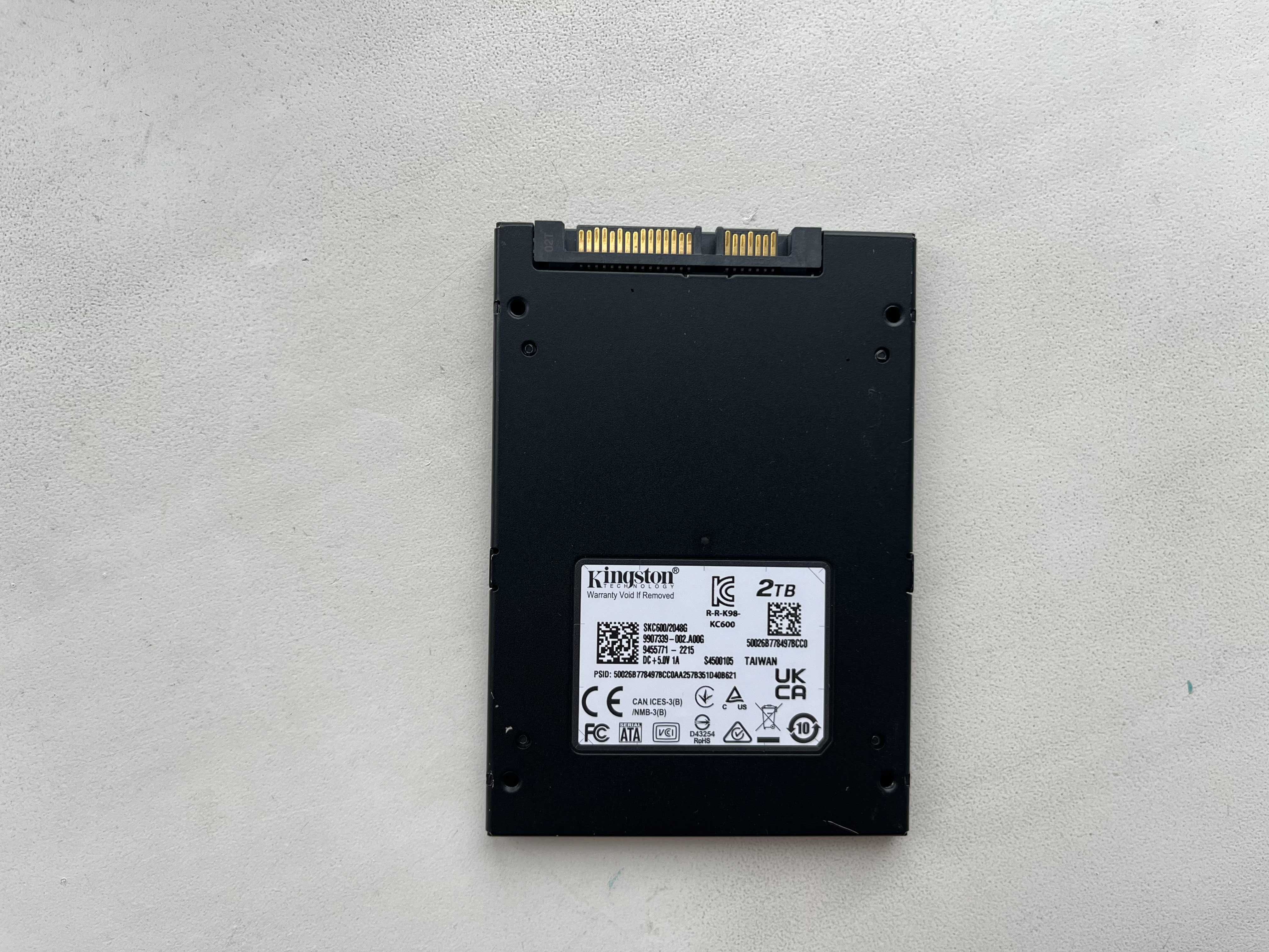 SSD диск Kingston KC600 2TB 2.5"