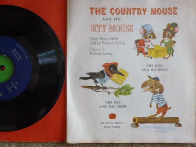 Little Golden Book and Golden Record-Country Mouse and the City Mouse