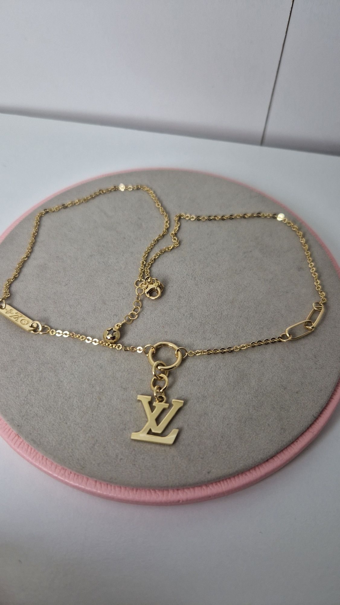 Złota celebrytka łańcuszek LV Louis Vuitton