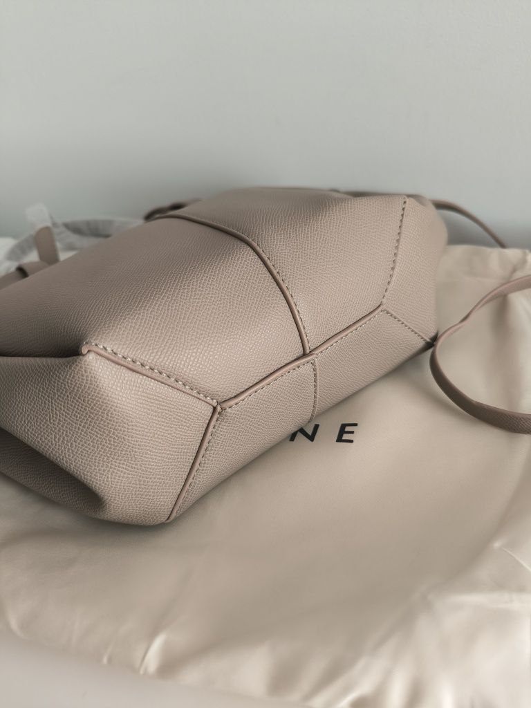 Torebka shoperka wzór jak polene mini taupe bag cyme