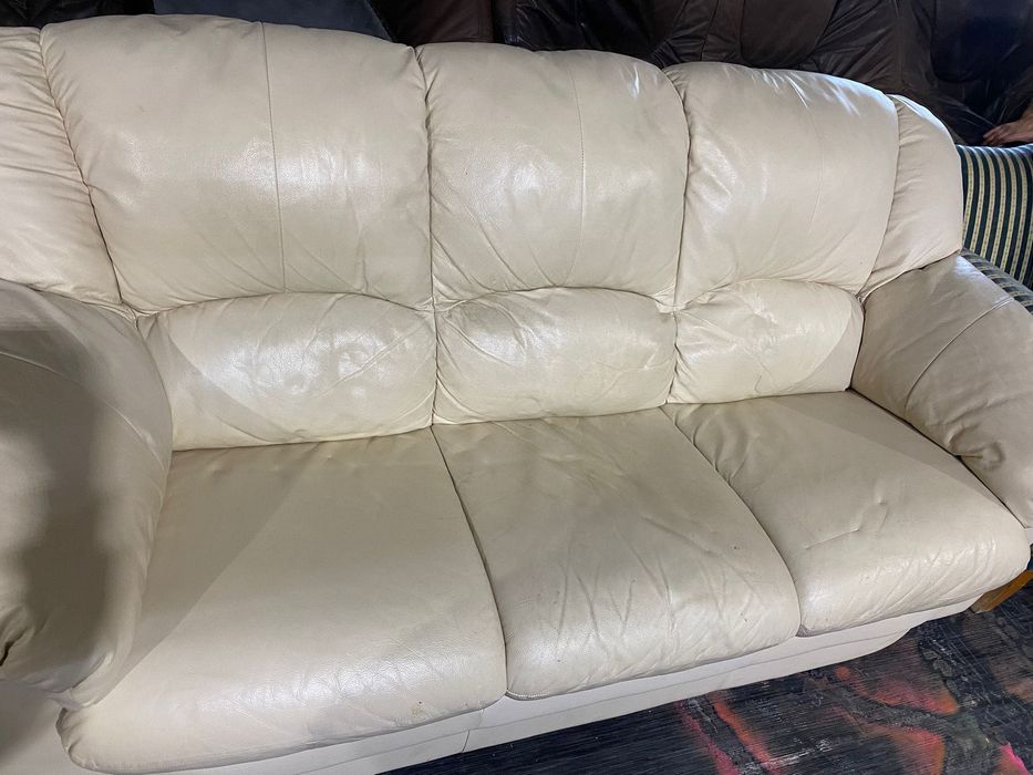 Skórzana 3-osobowa Sofa z Niemiec DOWÓZ DO DOMU