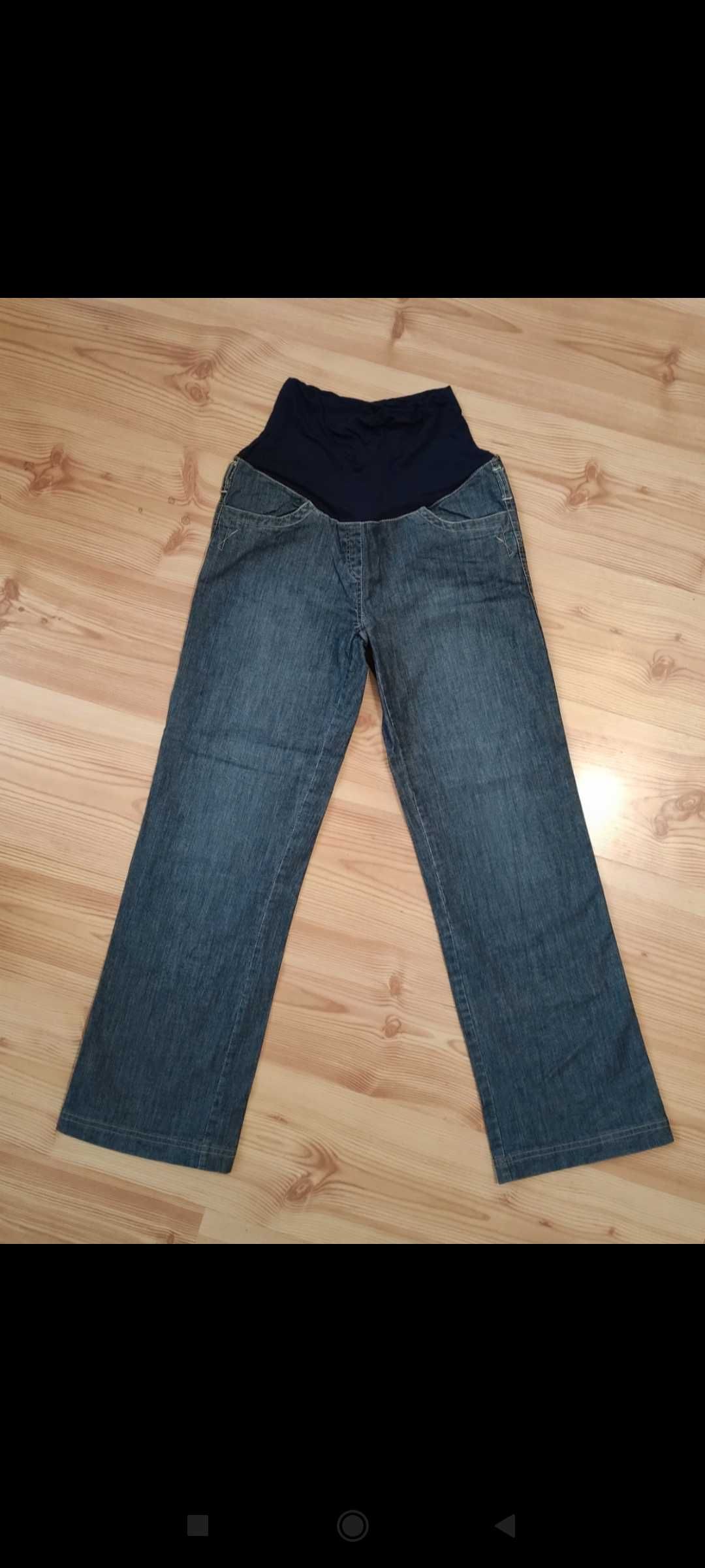 Spodnie ciążowe Mama Tinello  S / M cienki jeans prosta nogawka