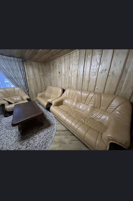 Шкіряна частина бежева