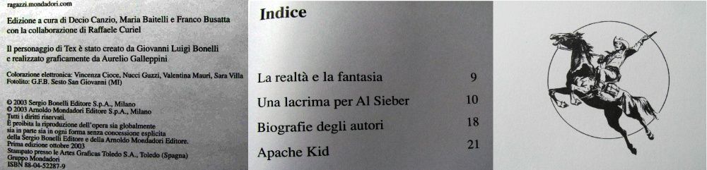 Livro Tex original em Italiano e a cores: Apache Kid