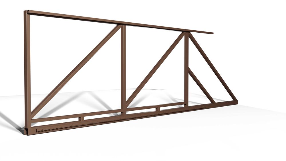 BRAMA PRZESUWNA rama SAM wypełnij MALOWANA proszkowo RAL