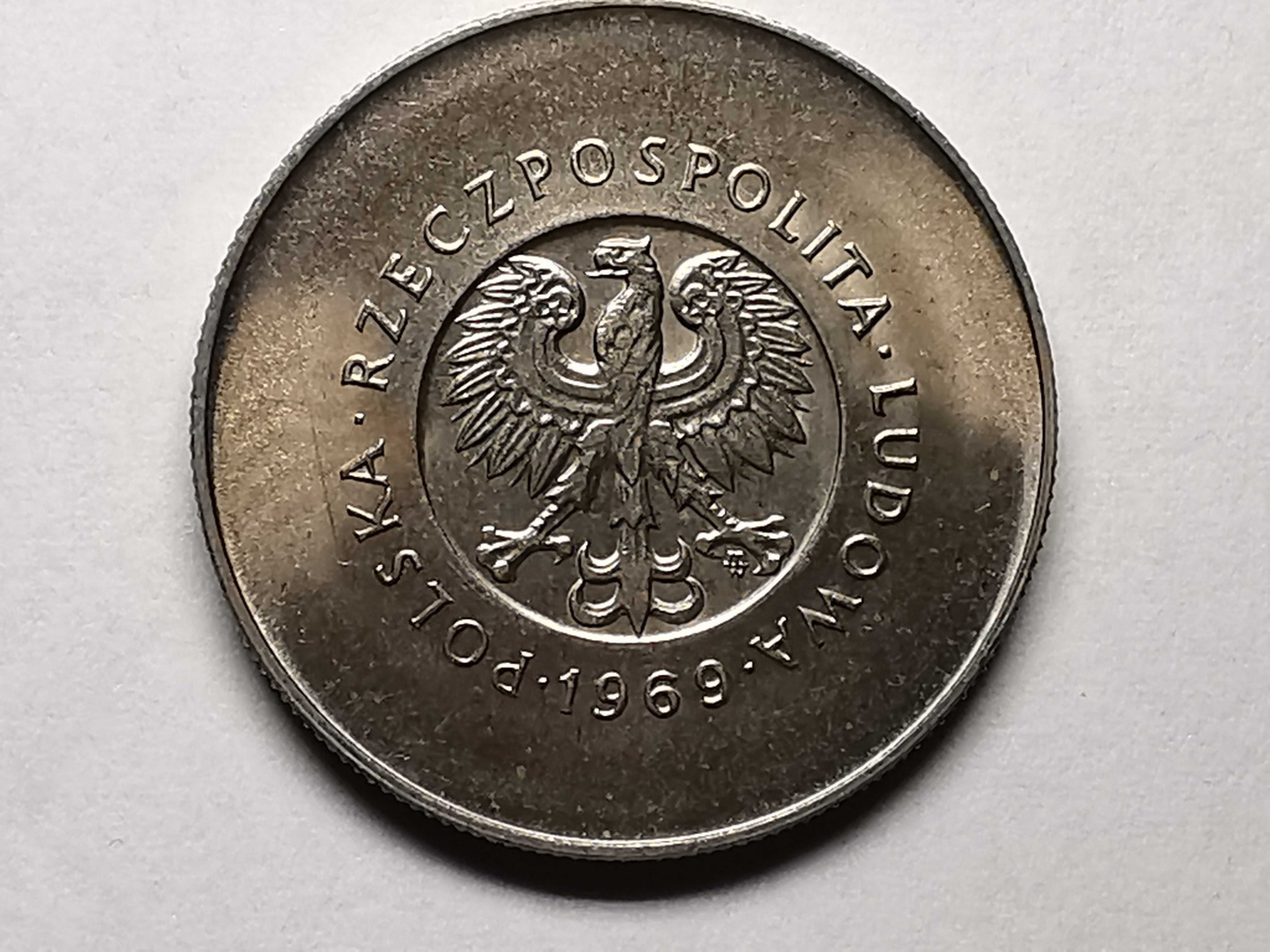 Moneta Dwudziesta Piąta Rocznica PRL 10 zł 1969r.