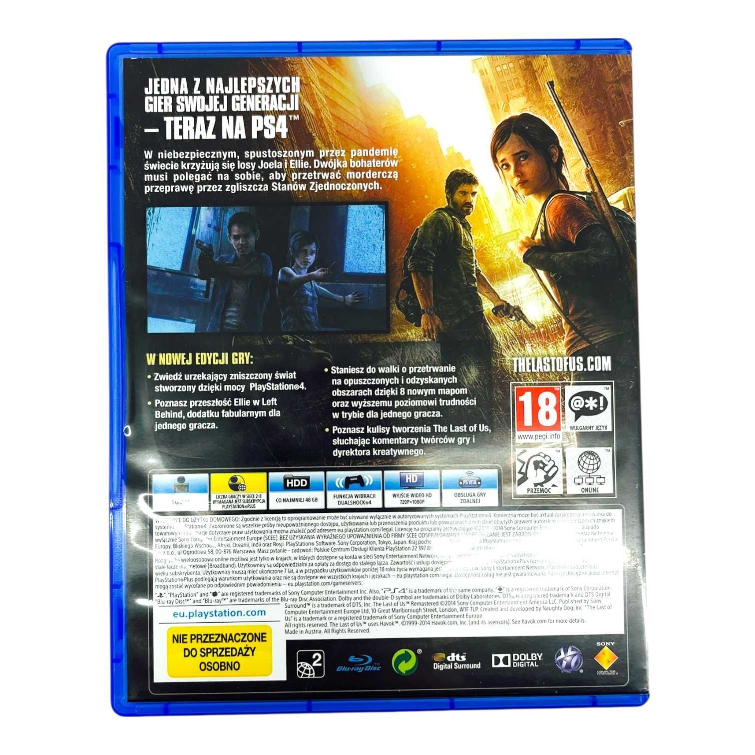 GRA PS4  The Last of Us Remastered