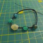 Bransoletka z minerałami handmade