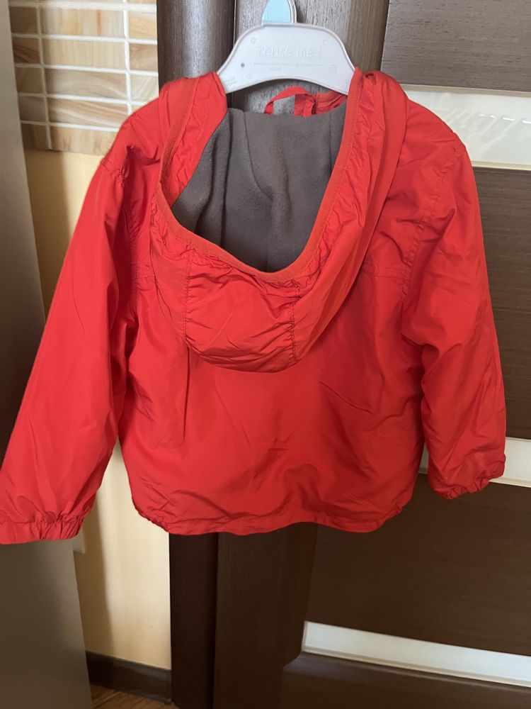 Дитяча червона куртка, вітрівка на флісі Waikiki, 92-98, 2-3 роки