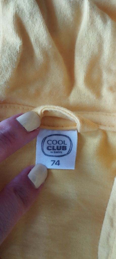 Bluza żółta cool club 74 cm